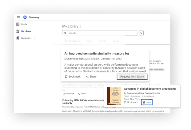 easy access to library content